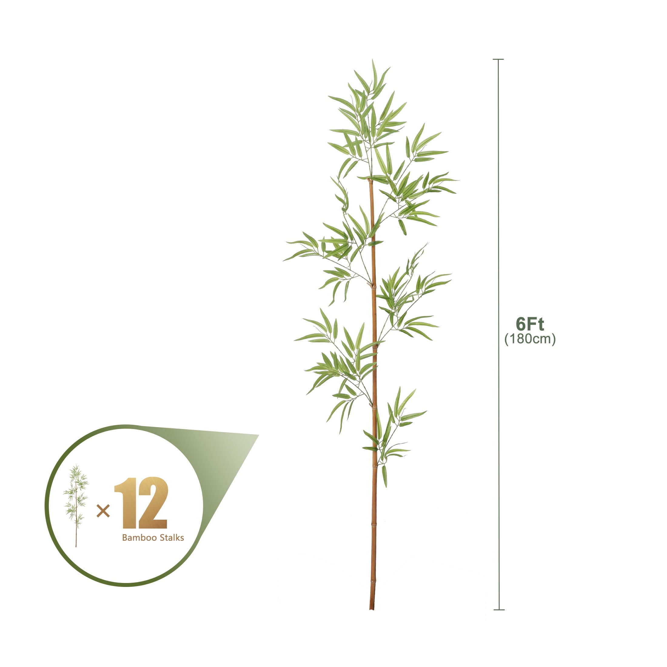 plastic bamboo plants 12 Pack 6FT Artificial Bamboo Privacy Screen