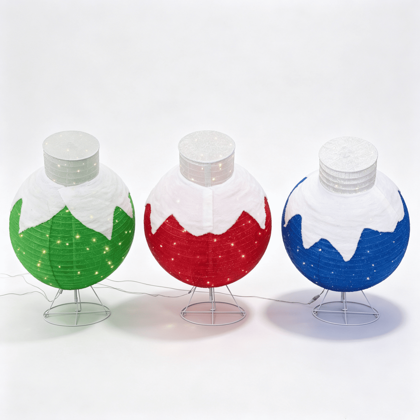 DR.Planzen 3Pack Christmas Ball, LED Holiday Decorations
