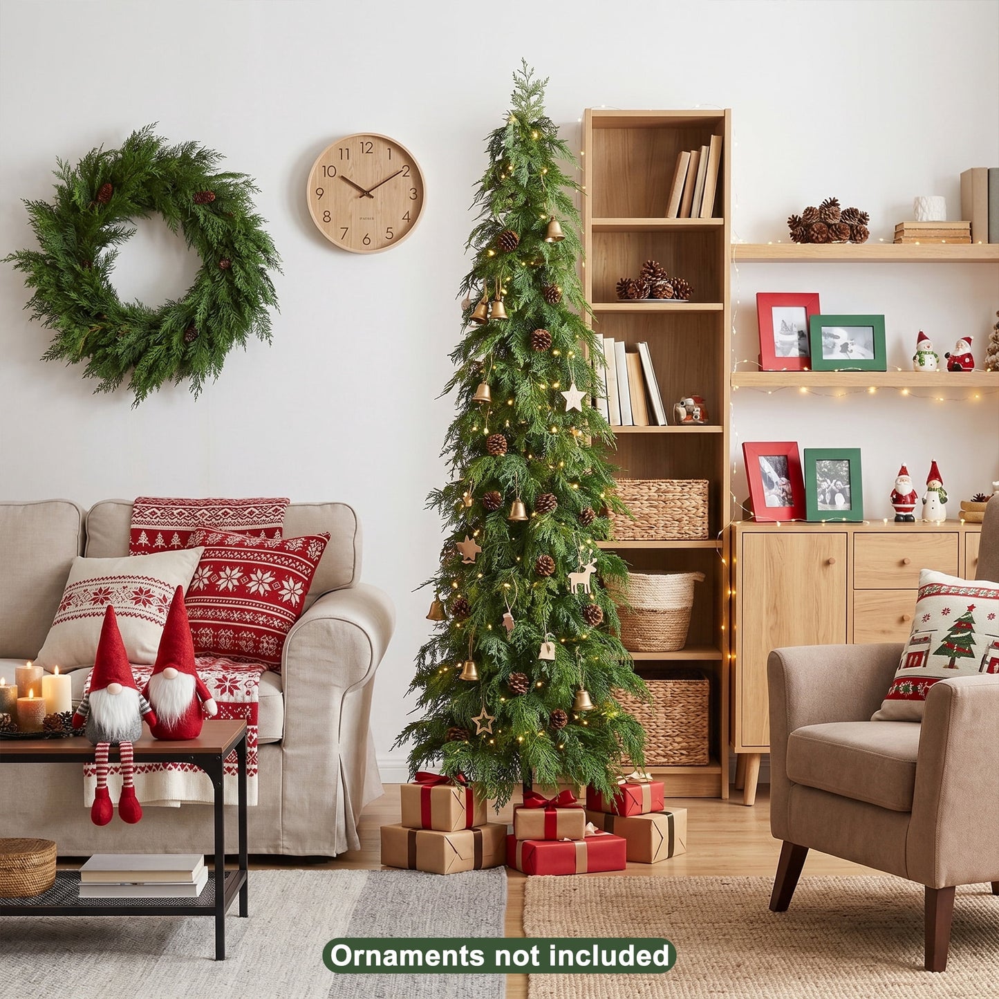DR.Planzen 28in Prelit Artificial Christmas Tree in Urn Planter