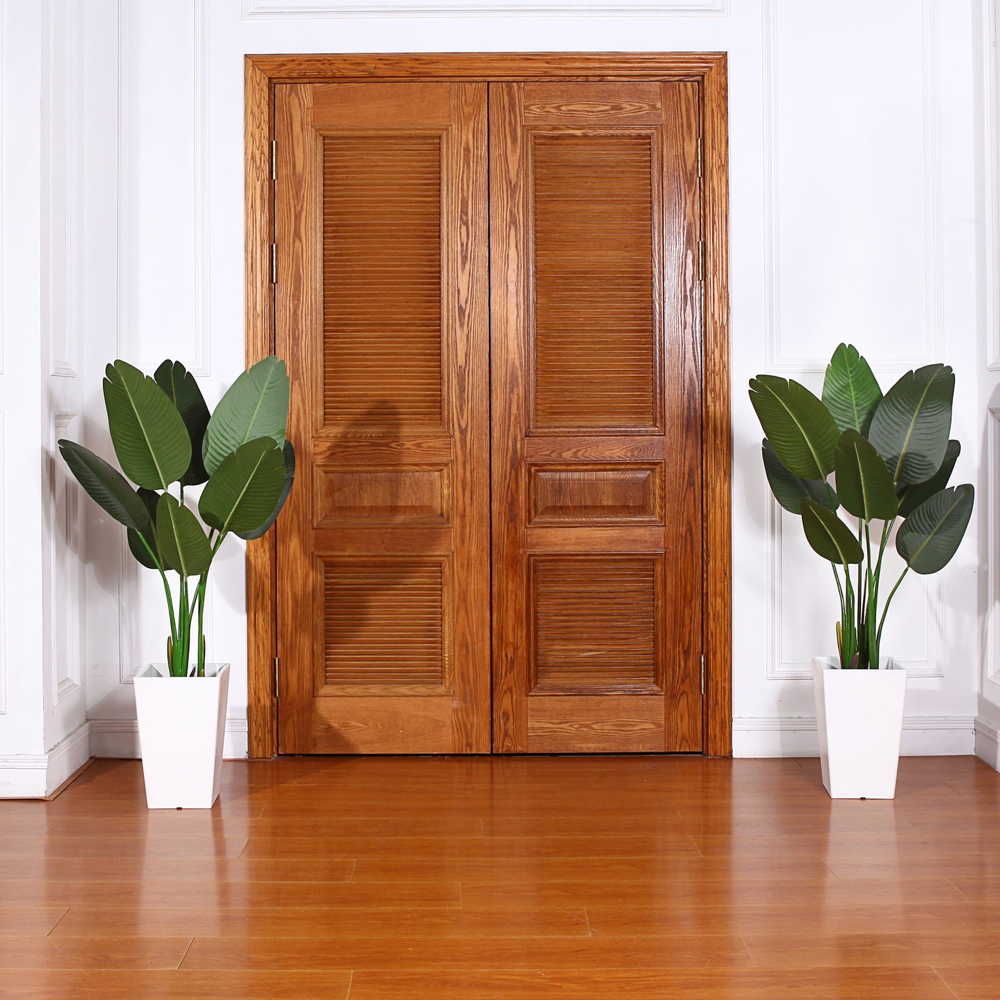 2 Pack 4 Feet Artificial Bird of Paradise Plant Fake Tropical Palm Tree for Indoor Outdoor, Perfect Faux Plants for Home Garden Office Store Decoration