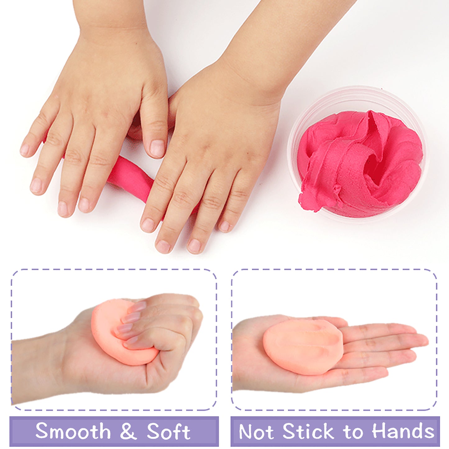 Air Drying Clay Solf Clay Craft Kits for Kids 24 Colors Plasticine Modelling Clay Tools Set for Boys and Girls Children Over 3 Years Old