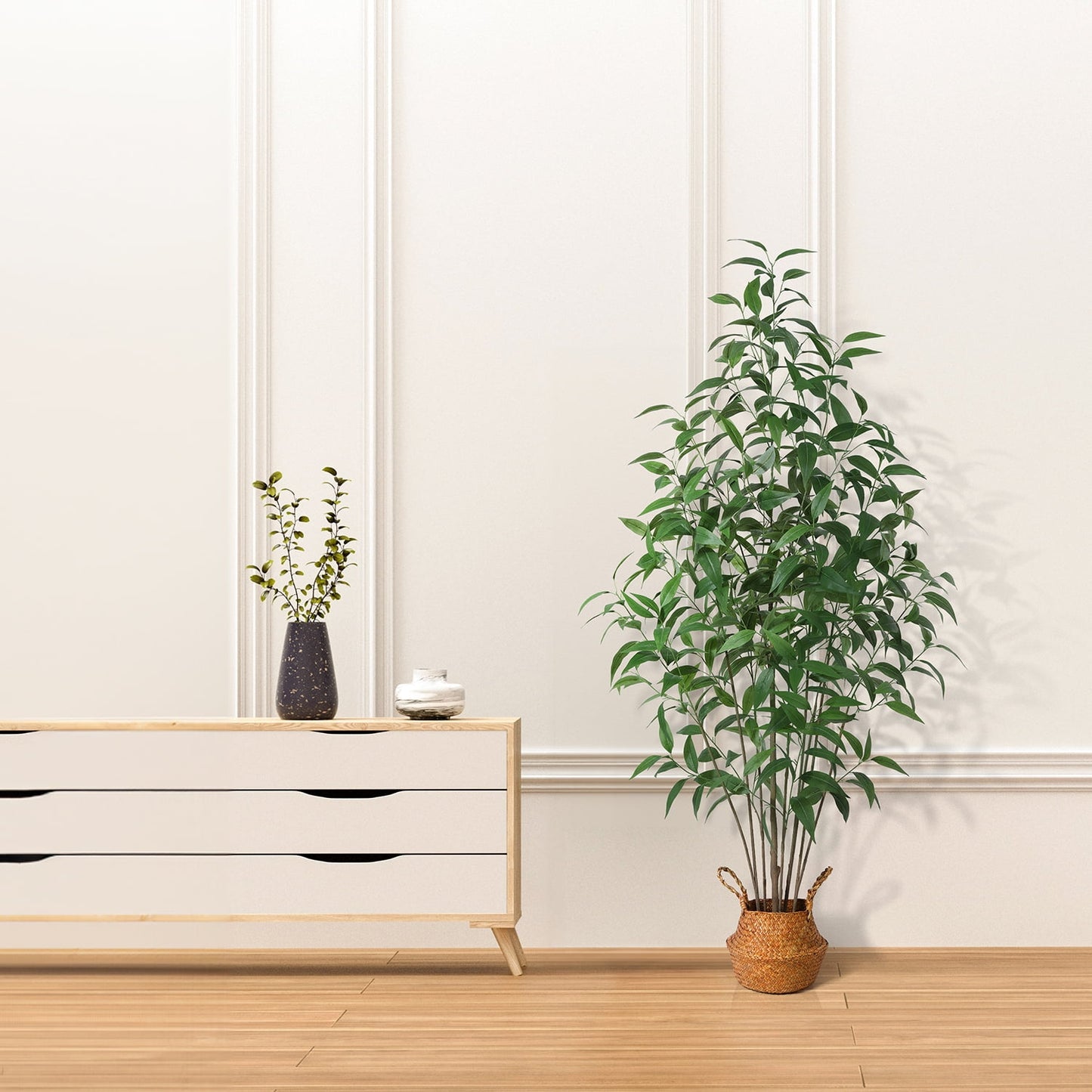 6FT Artificial Eucalyptus Tree Fake Plant in Pot Tall Faux Plants Artificial Trees for Indoor Outdoor Lifelike Home Decora