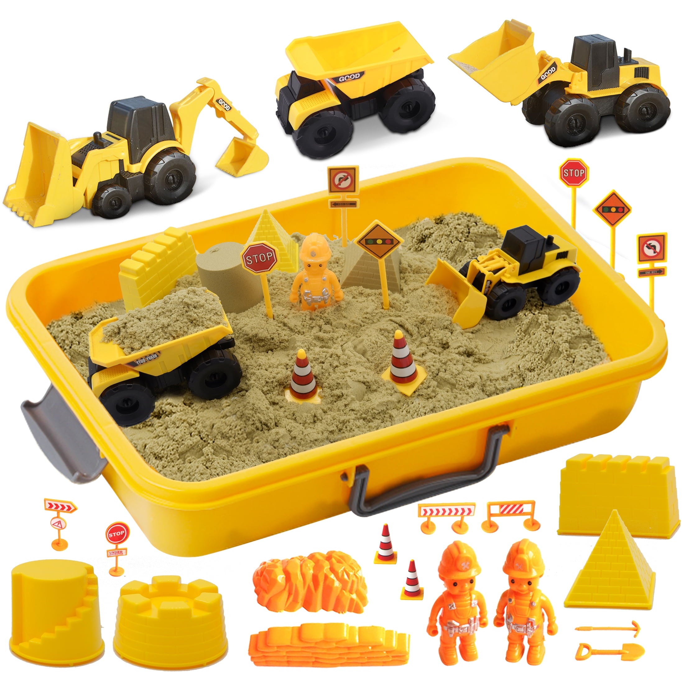 Kinetic Sand Sensory Bin KipiPol 59 PCS Farm Sensory Bin W Kids