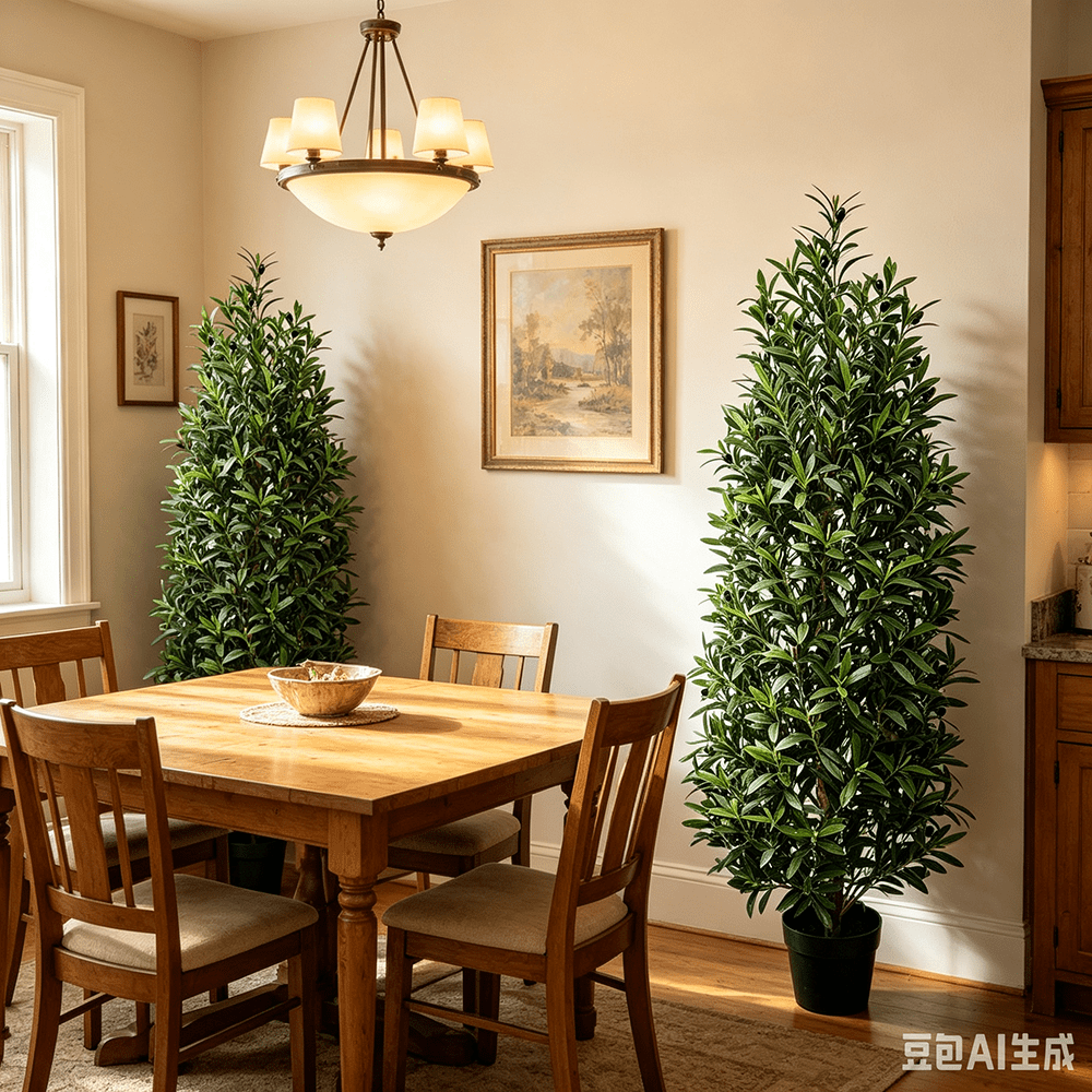 DR.Planzen 2 Pack 4 FT Artificial Olive Topiary Tree in Black Pot, Faux Olive Tree with 1700 Leaves, 78 Fruits, Fake Potted Olive Plant for Living Room Office Decor