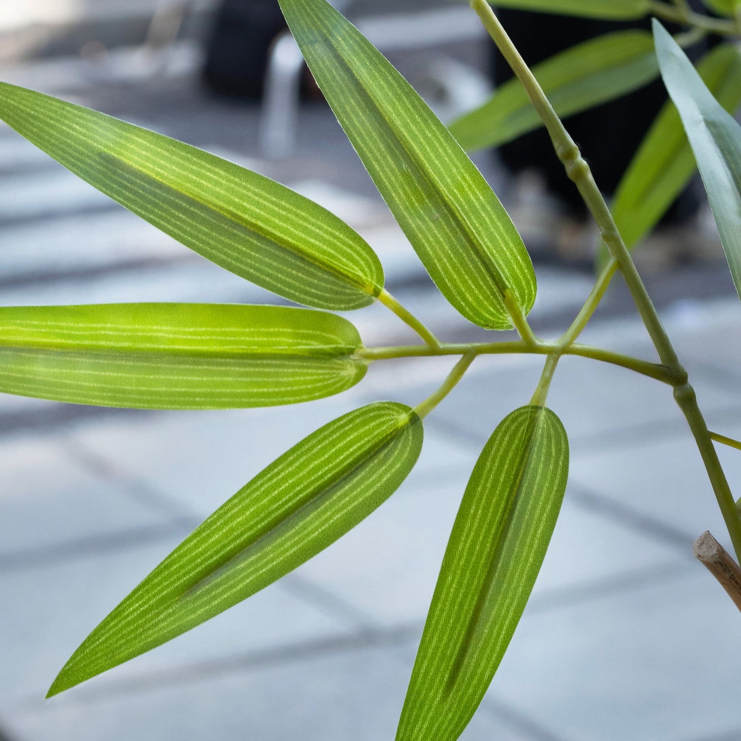 36 Pack 5FT Artificial Bamboo Privacy Screen - Faux Bamboo Plant Outdoor with Real Bamboo Poles, UV Resistant Dense Leaves Tall Fake Bamboo Fence Cover for Patio Backyard Balcony Wall Decor