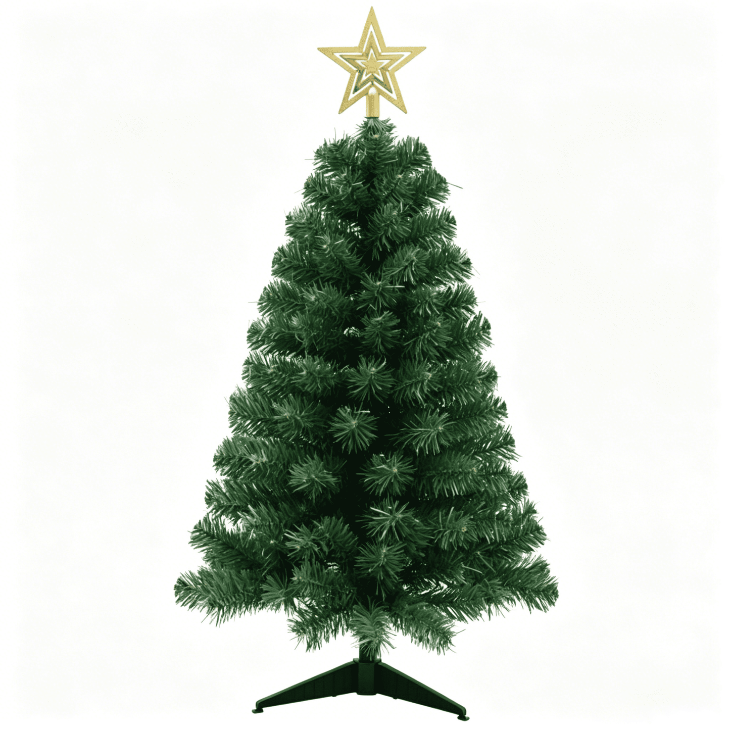 3 ft Christmas Tree with Star Topper - Artificial Christmas Tree, Small Christmas Tree, Mini Xmas Tree, Tabletop Holiday Tree for Indoor Christmas Decorations, Home, Office, Apartment