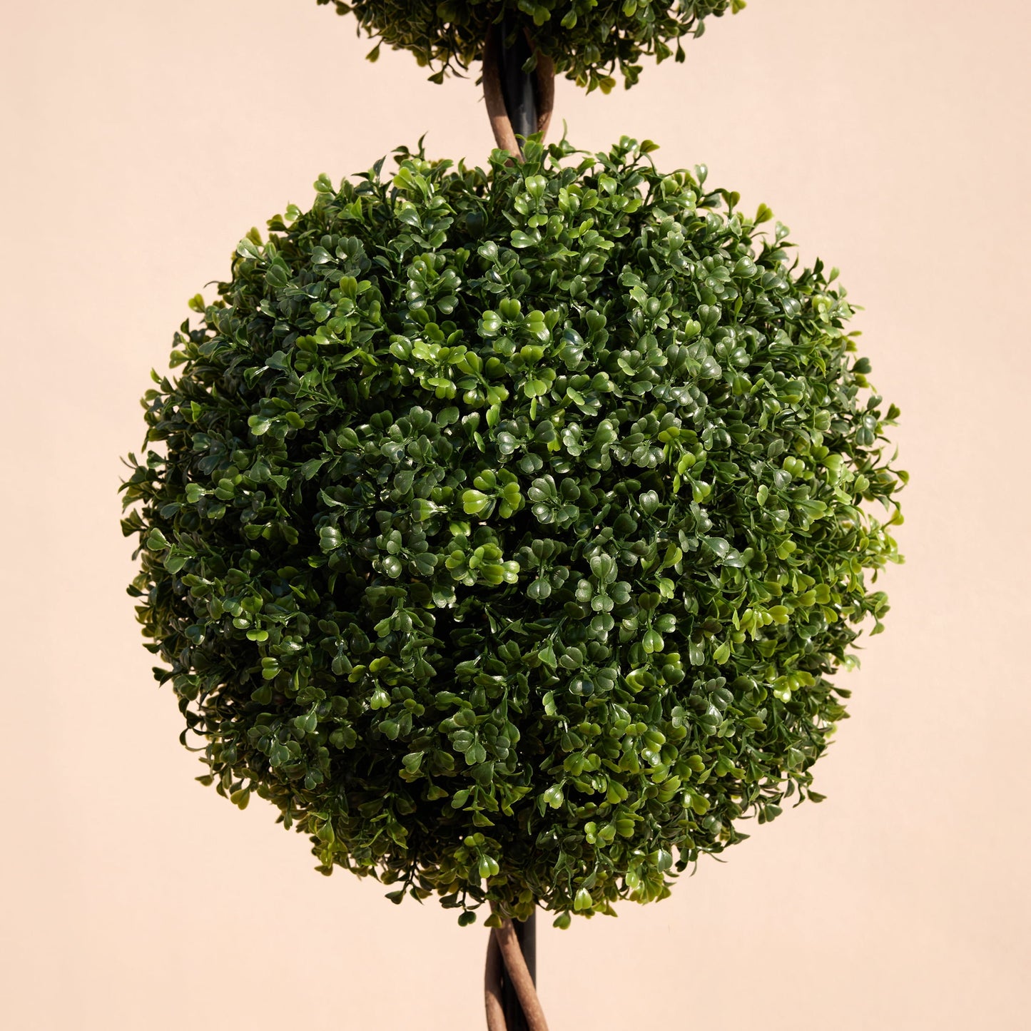 DR.Planzen 4ft Artificial Triple Ball Boxwood Topiary Tree, Realistic Faux Topiary Tree Indoor Outdoor, Low Maintenance Artificial Greenery for Patio Front Door Home Office