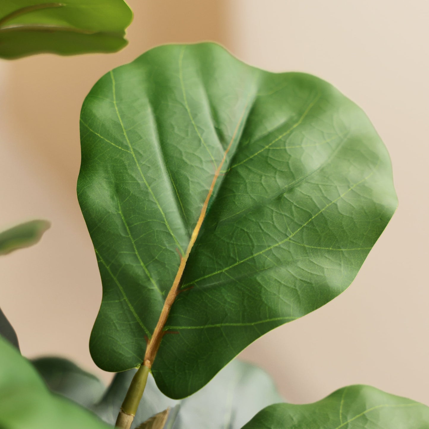 DR.Planzen 4.5ft Artificial Fiddle Leaf Fig Tree, Tall Faux Ficus Tree, Artificial Plants for Home Office Decor