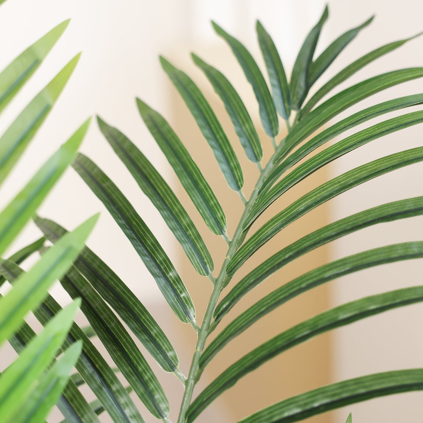 DR.Planzen 4.5ft Artificial Palm Tree with White Planter, Tall Faux Palm Tree, Artificial Plants for Home Office Decor