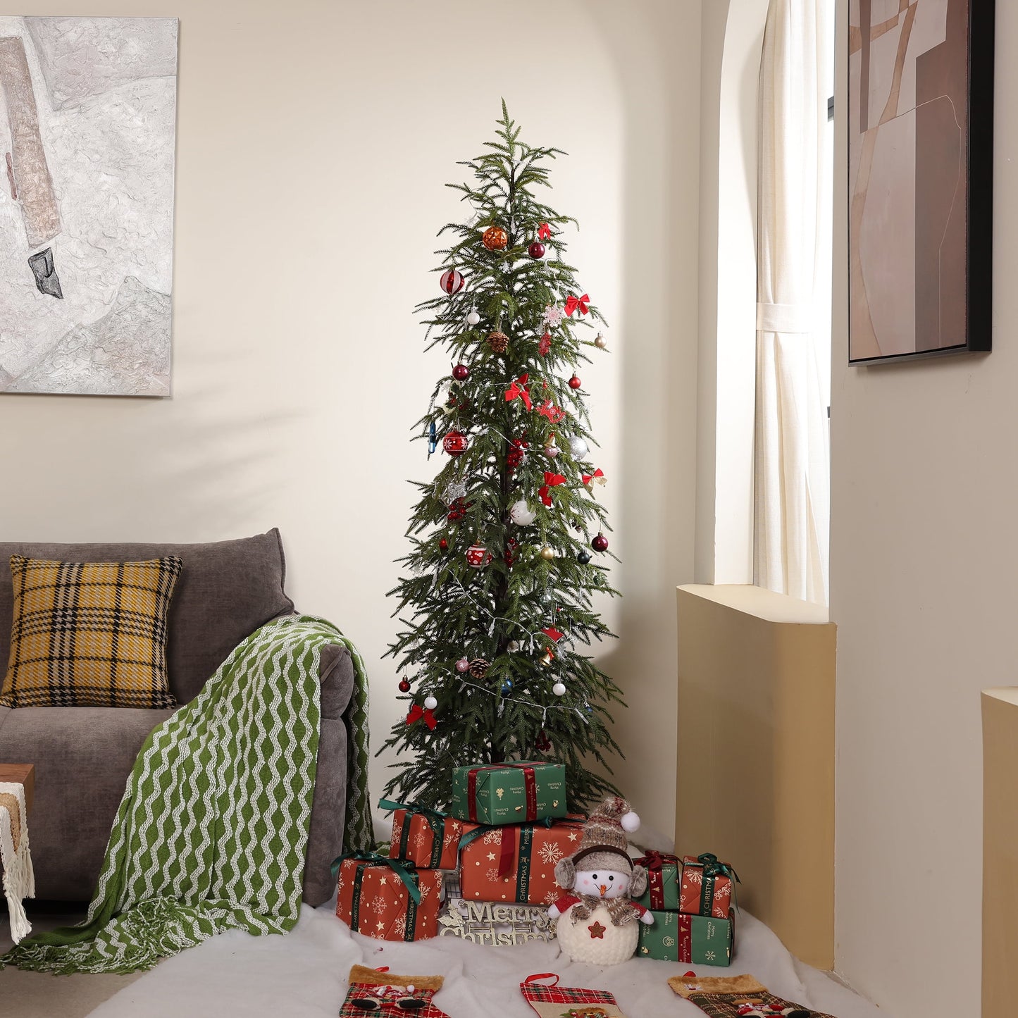 DR.Planzen 6-Foot Artificial Christmas Tree for Indoor Christmas Decor ¨C Premium Green Cypress