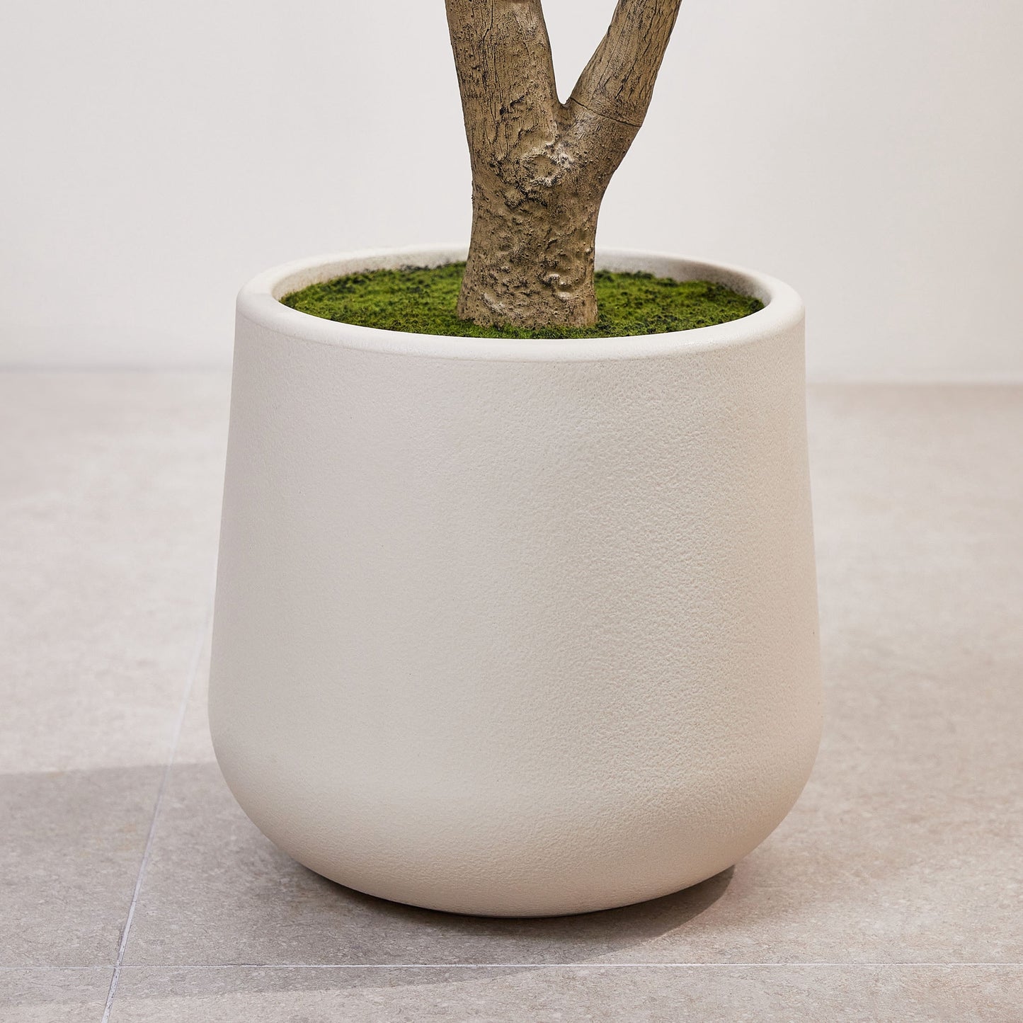 DR.Planzen 7ft Dense Artificial Olive Tree - Faux Olive Plant for Indoor & Outdoor Decor - Adjustable Branches - UV Resistant Realistic Olive Tree in White Planter