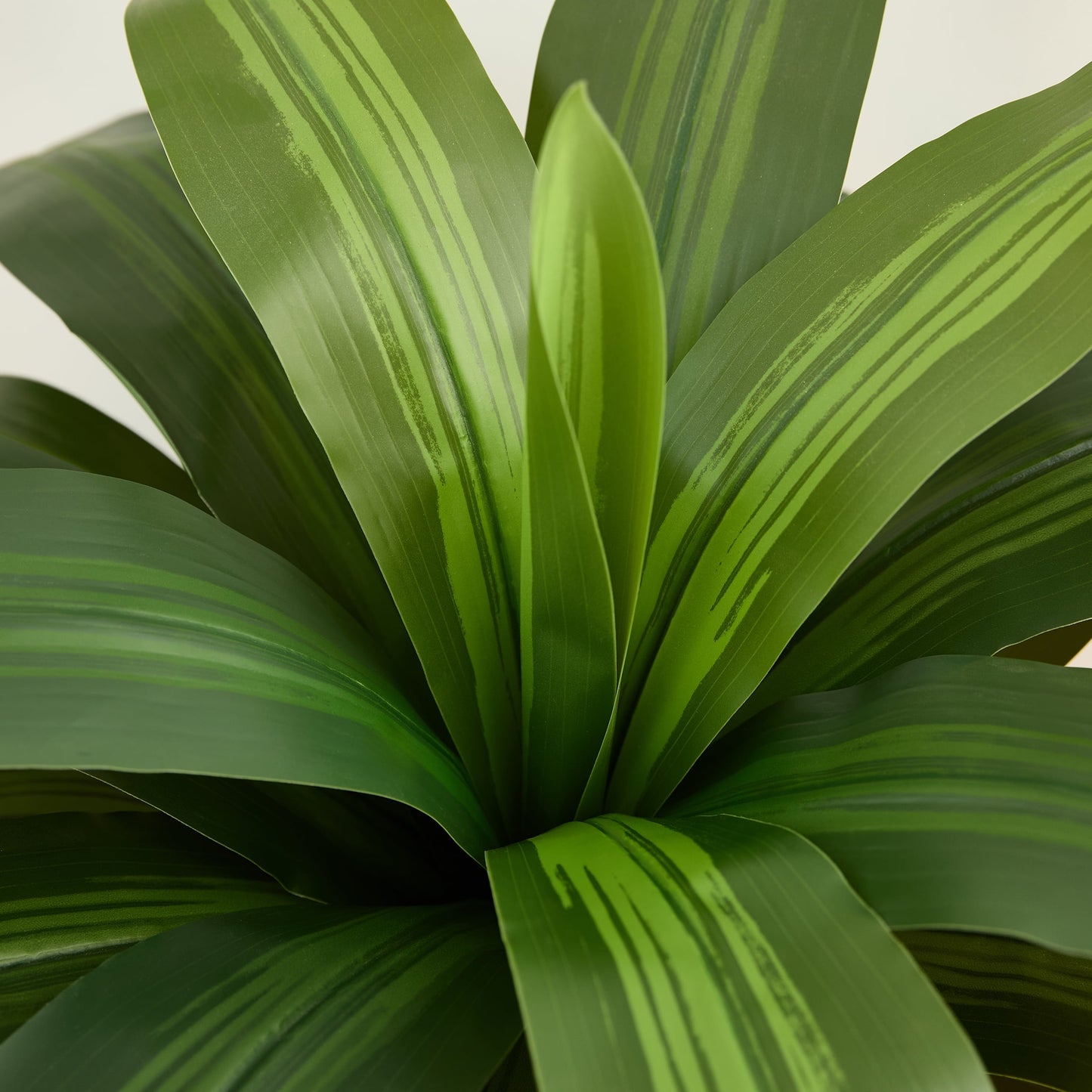 DR.Planzen Artificial Dracaena Tree 6ft - UV Protected Faux Dracaena Plant with 76 Green Leaves, Fake Tree for Indoor & Outdoor Use, Sturdy Tall White Planter with River Stones