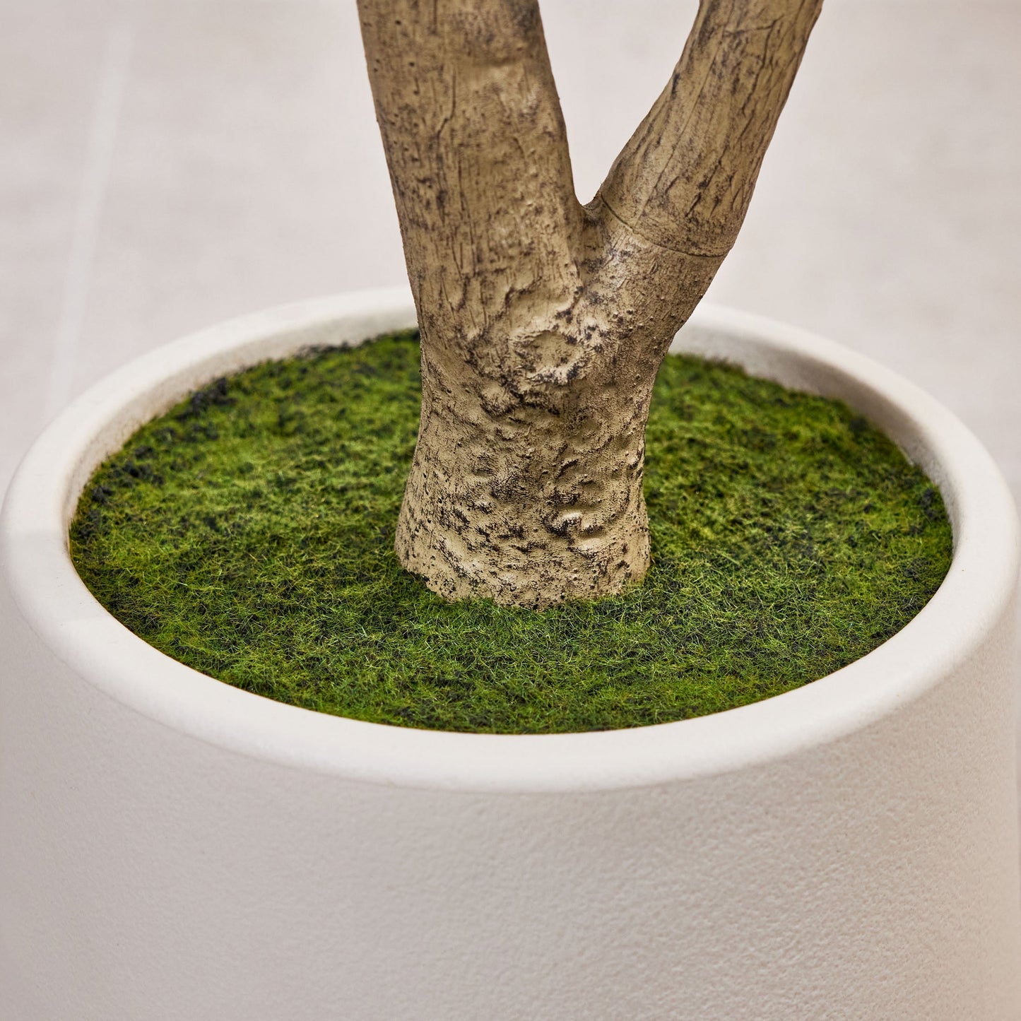 DR.Planzen 7ft Dense Artificial Olive Tree - Faux Olive Plant for Indoor & Outdoor Decor - Adjustable Branches - UV Resistant Realistic Olive Tree in White Planter