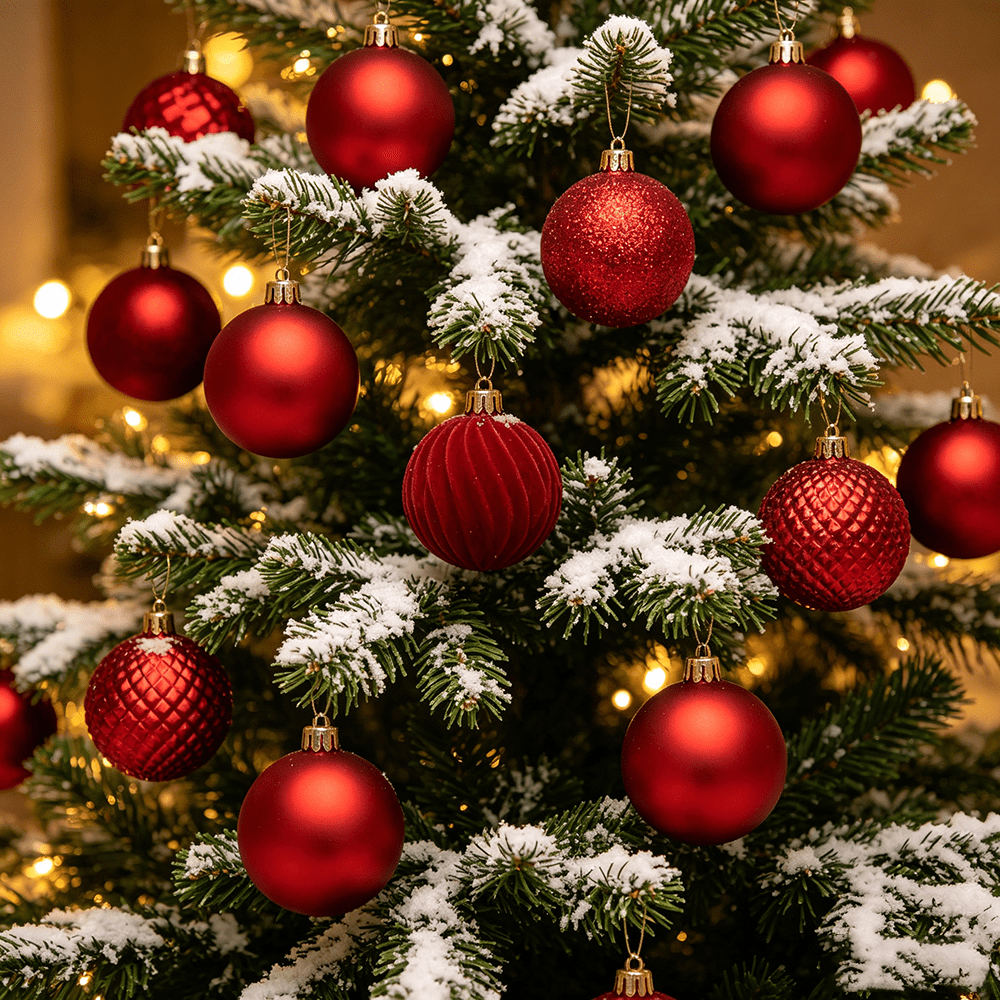 Velvet Christmas Ball Ornaments Set - 12pcs Large 10cm Christmas Tree Ornaments, Soft Fabric Hanging Balls in Assorted Elegant Holiday Colors for Tree, Wreath, Garland, Home Party D¨¦cor