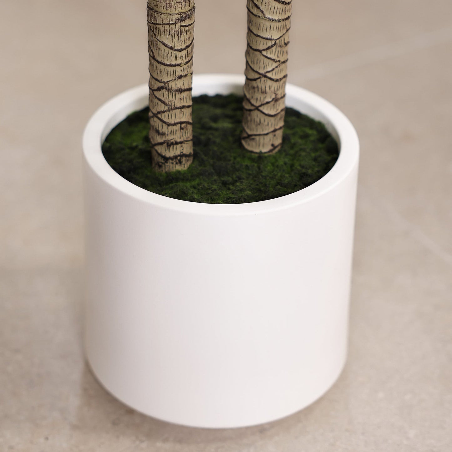 DR.Planzen 4.5ft Artificial Dracaena Tree with White Planter, Tall Faux Dracaena Tree, Artificial Plants for Home Office Decor