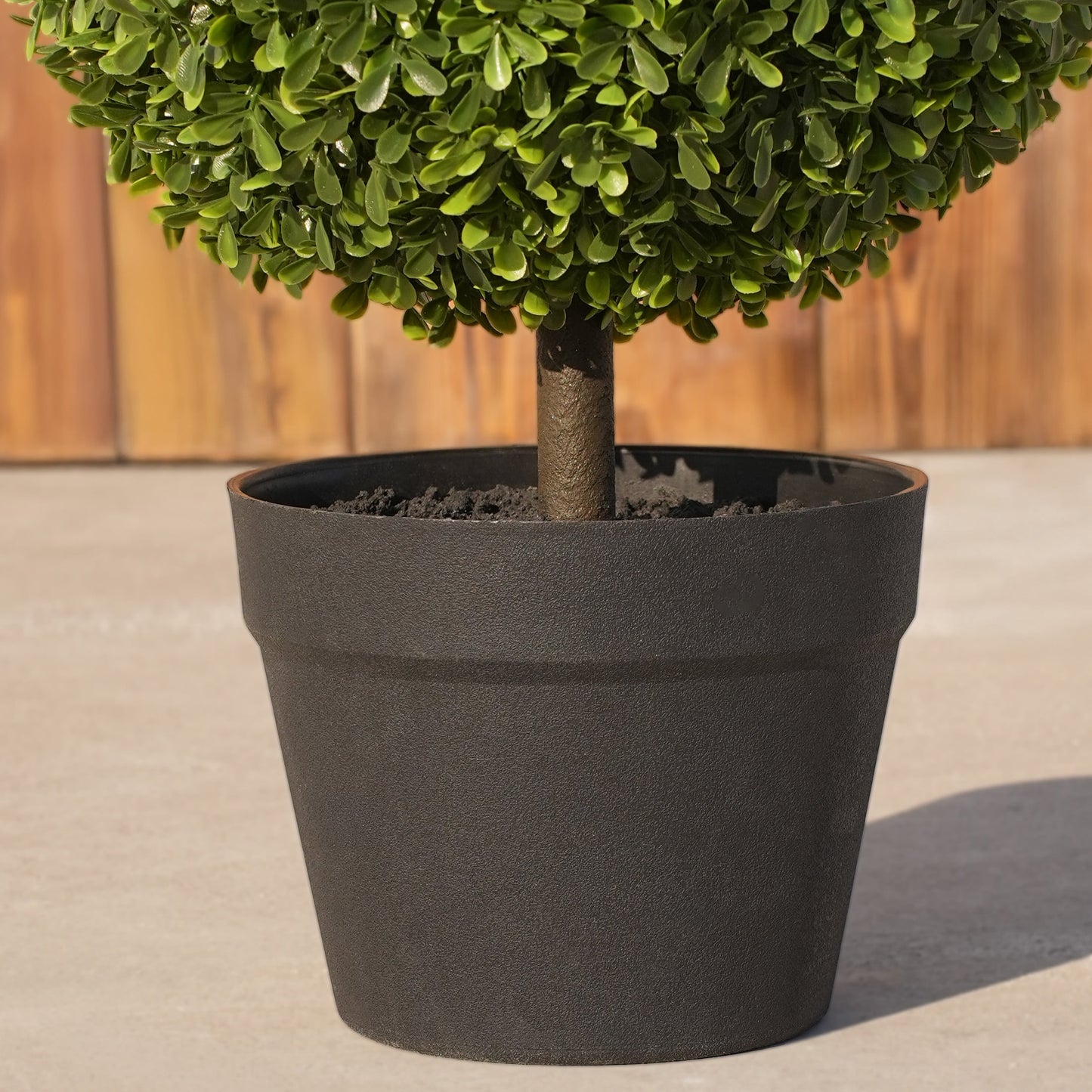 DR.Planzen 36'' Artificial Boxwood Easter Bunny Topiary, Green Spring Outdoor Indoor Decor