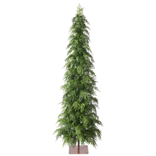 DR.Planzen 28in Prelit Artificial Christmas Tree in Urn Planter