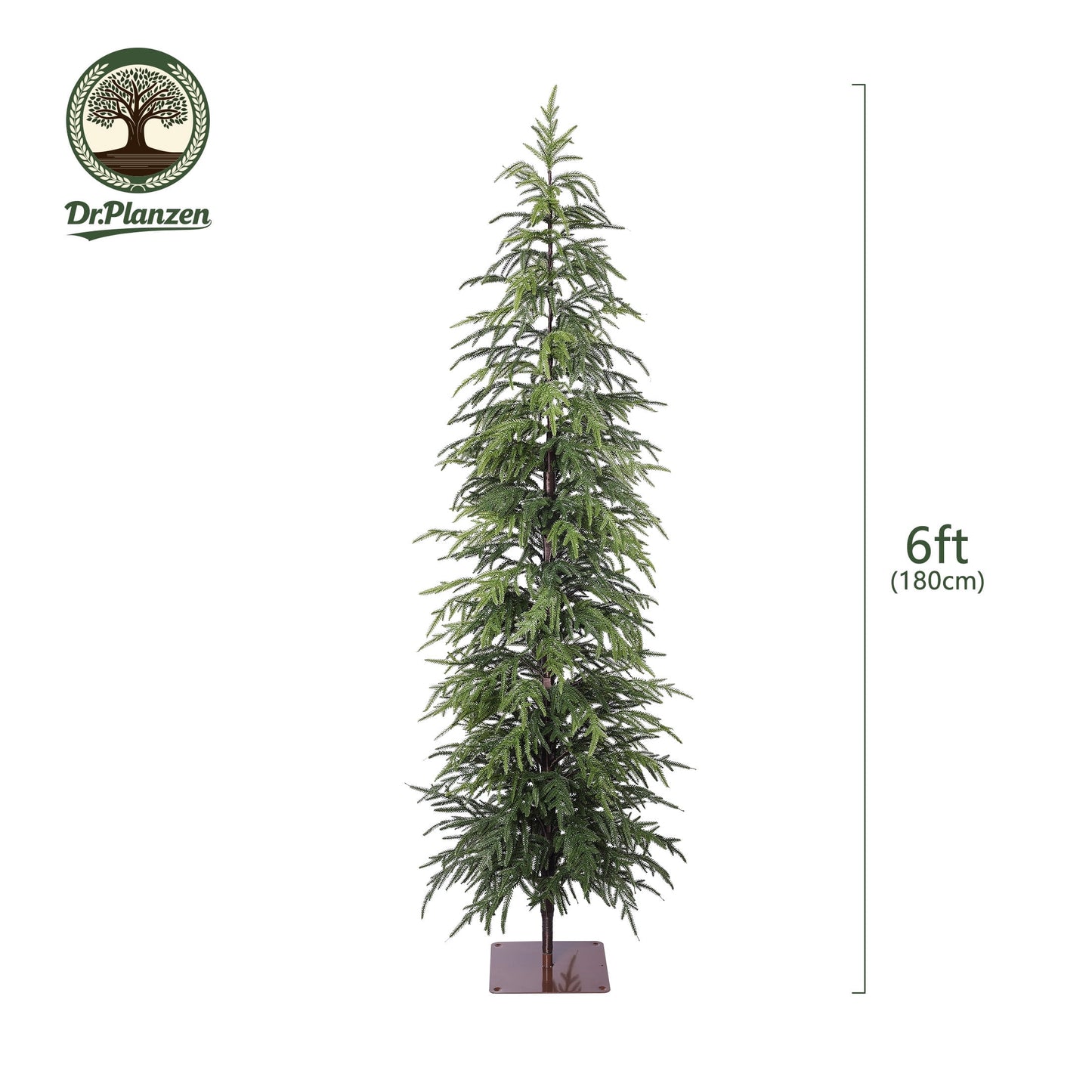 DR.Planzen 6-Foot Artificial Christmas Tree for Indoor Christmas Decor ¨C Premium Green Cypress