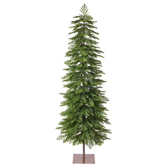 DR.Planzen 6ft Artificial Norfolk Pine Tree with Metal Stand, Realistic 3-Piece Assembly Faux Tree in Coffee Pot, Indoor Floor Plant for Home & Office Decor