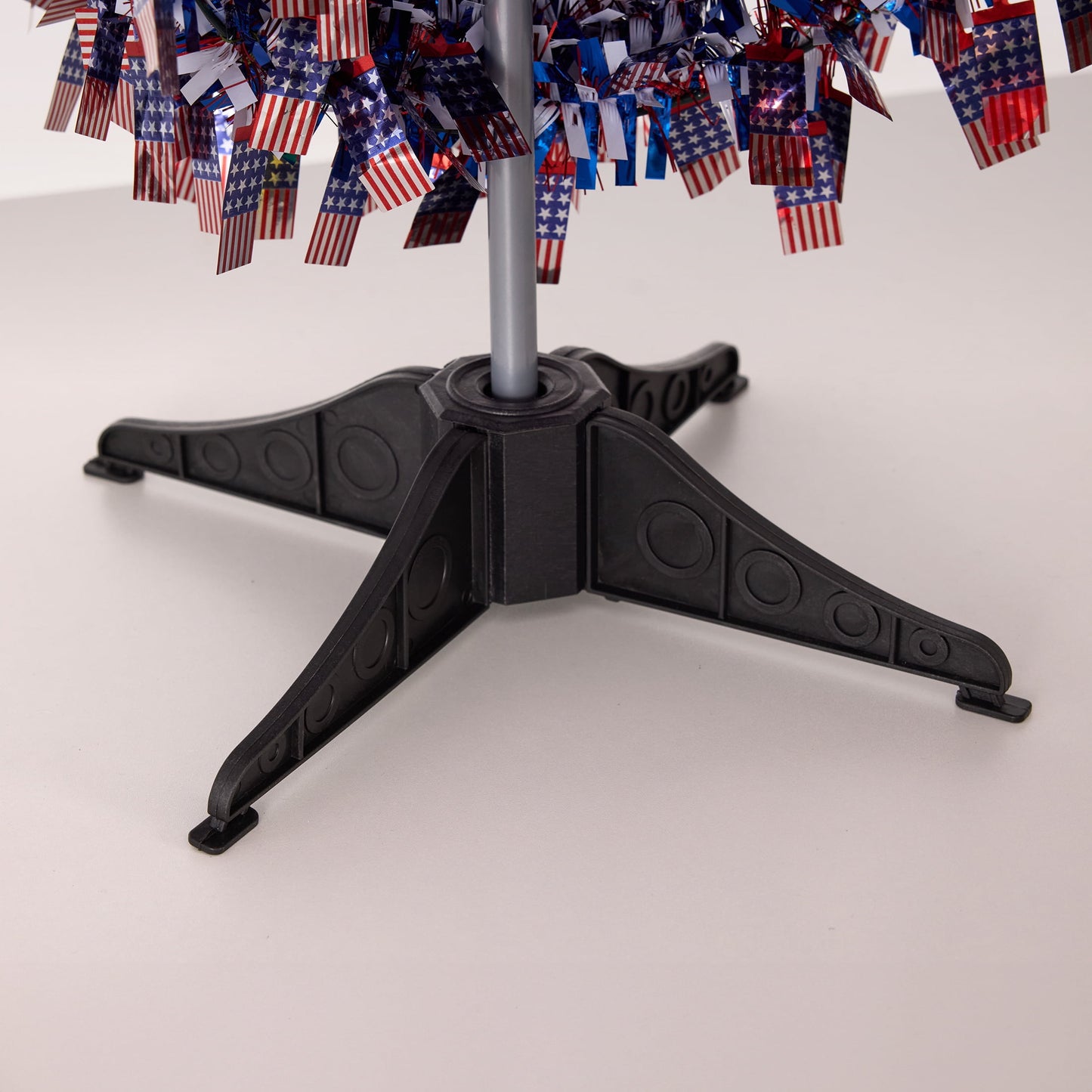 DR.Planzen 4th of July 5FT Patriotic Flag Decorative Tree, Independence Day Pop up Tree with Small Flags for Indoor Outdoor Party Decor