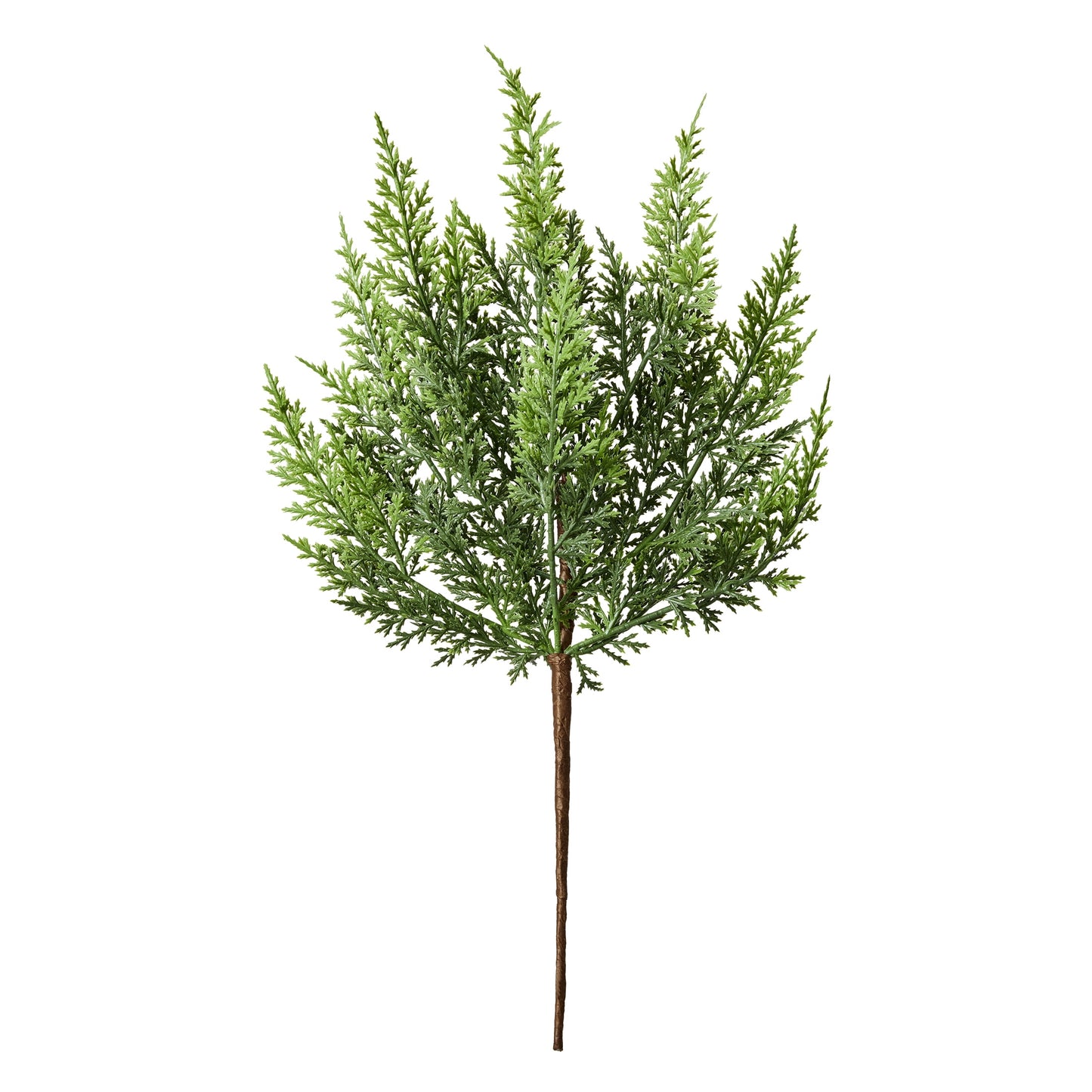 DR.Planzen 12-Pack Artificial Cypress Spray Branches, 17" Pre-Lit Green & Lime PE Foliage with 8 Tips Each, Indoor Holiday Garland Inserts & Centerpieces