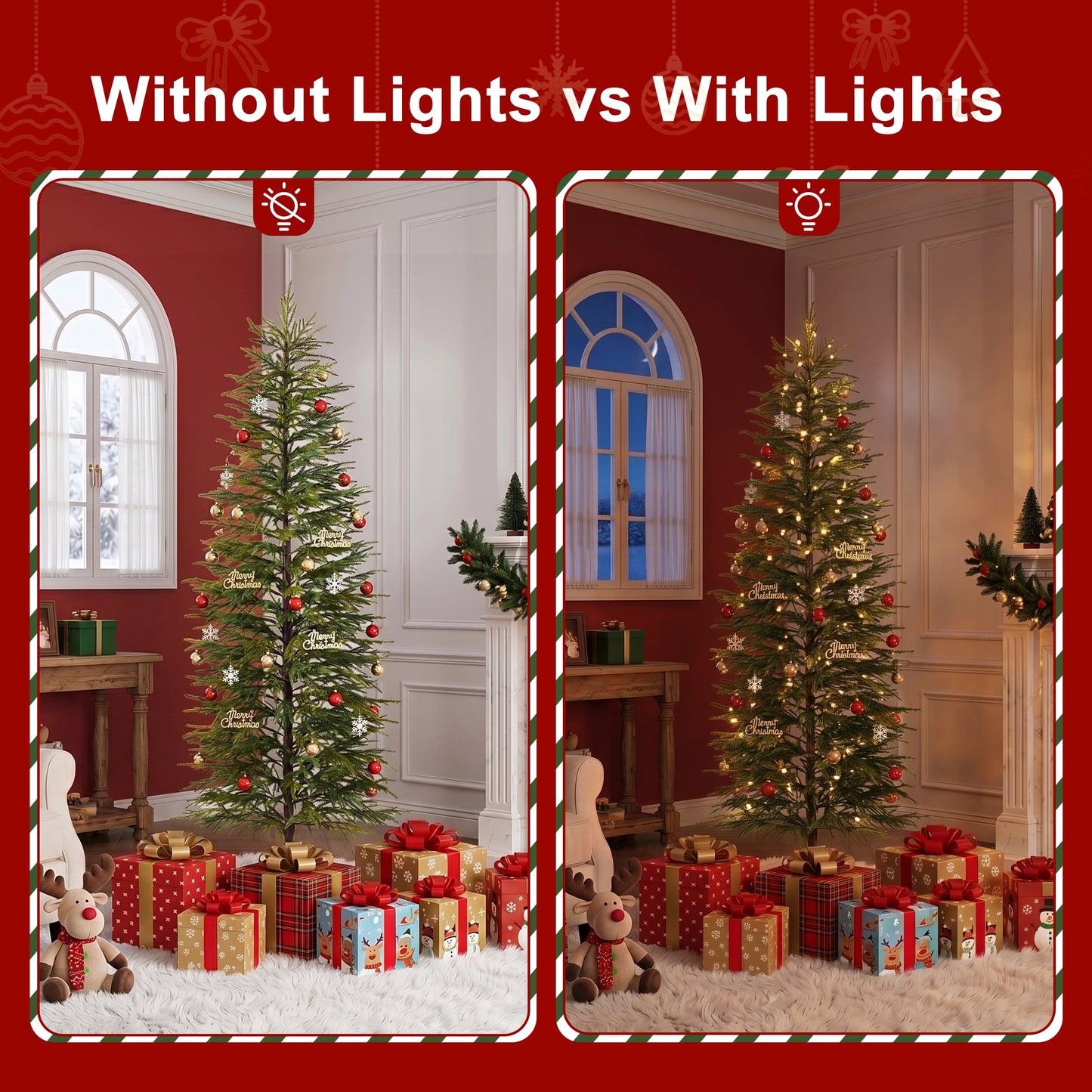 DR.Planzen 6' Artificial Christmas Tree for Indoor Christmas Decor ¨C Premium Green Cypress