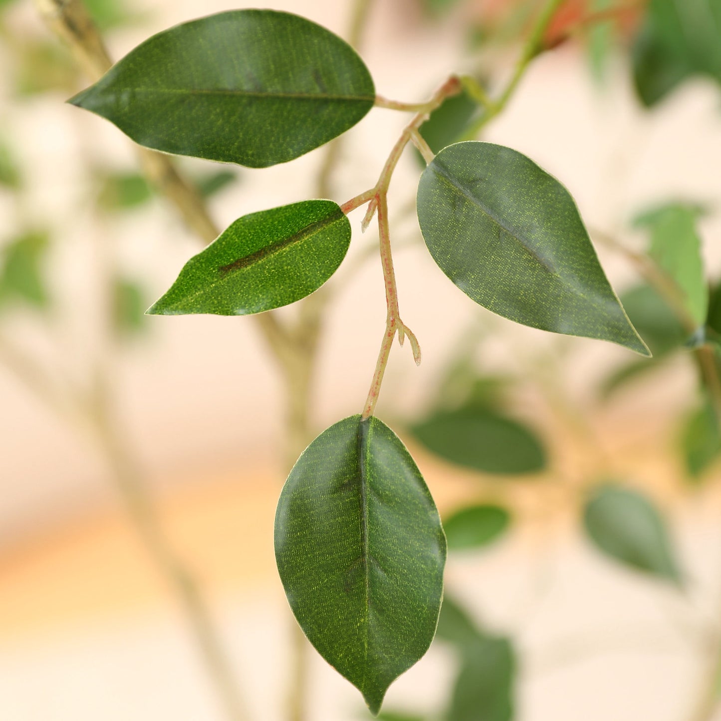 DR.Planzen 7ft Fake Ficus Tree with Oval White Planter, Pre Potted Faux Greenry Plant for Home Decor Office House Living Room Indoor Outdoor, Big Fake Plants Fake House Plants