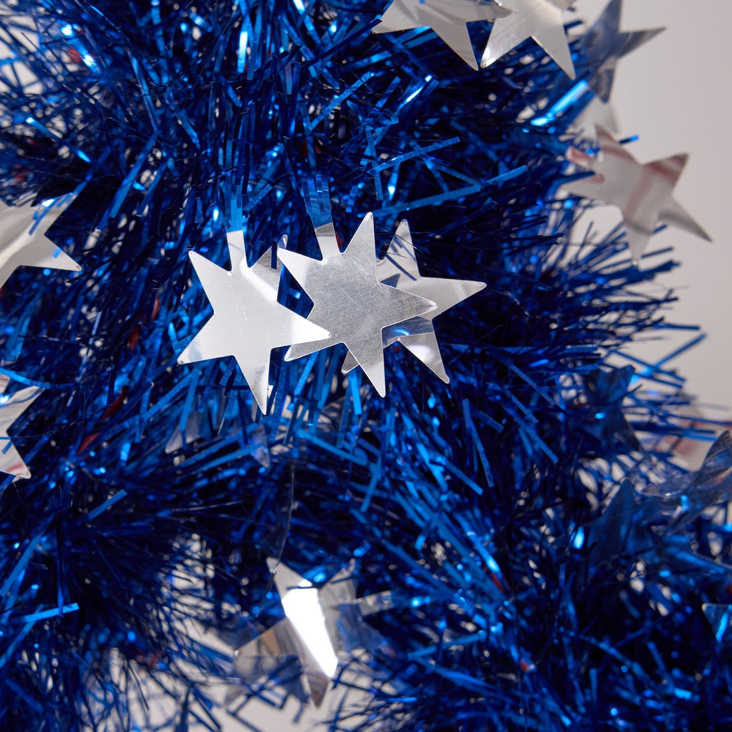 Patriotic Star Wreath 20 Inch 4th of July Wreath for Front Door - Sparkling Red White Blue Tinsel American Flag Wreath Independence Day Memorial Day Decorations Indoor Outdoor Patriotic Door Decor
