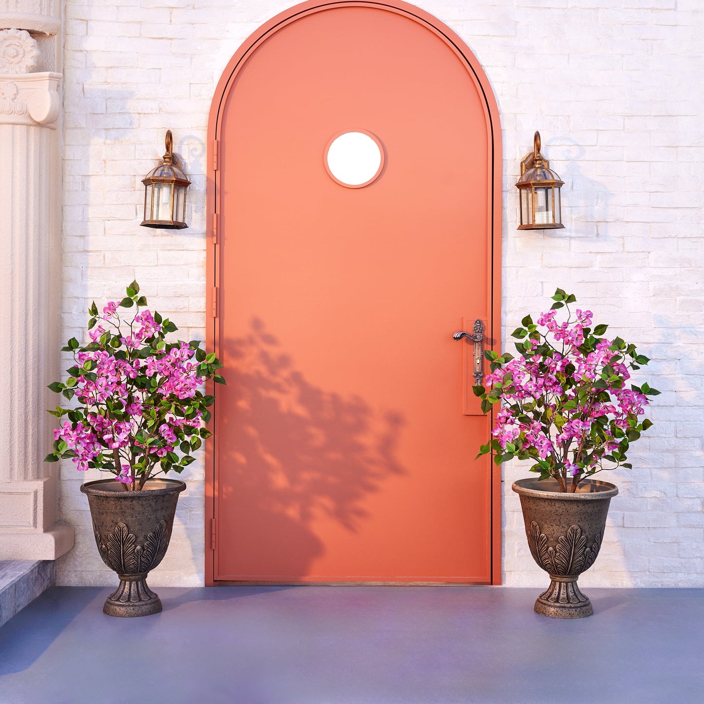 Artificial Bougainvillea Tree 3FT UV Resistant Faux Bougainvillea Plant Fake Tree Pink Bougainvillea Tree - 270 Leaves 189 Flowers Artificial Plant with Weighted Base, Indoor Outdoor Artificial Tree