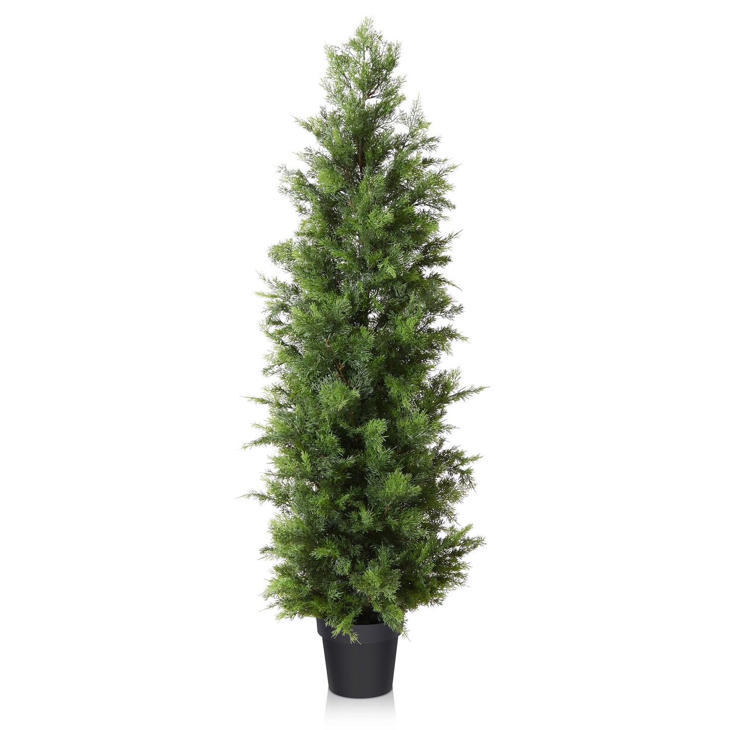5FT Artificial Cedar Topiary Trees for Outdoors Potted Fake Cypress Tree Faux Evergreen Plants for Home Porch Decor