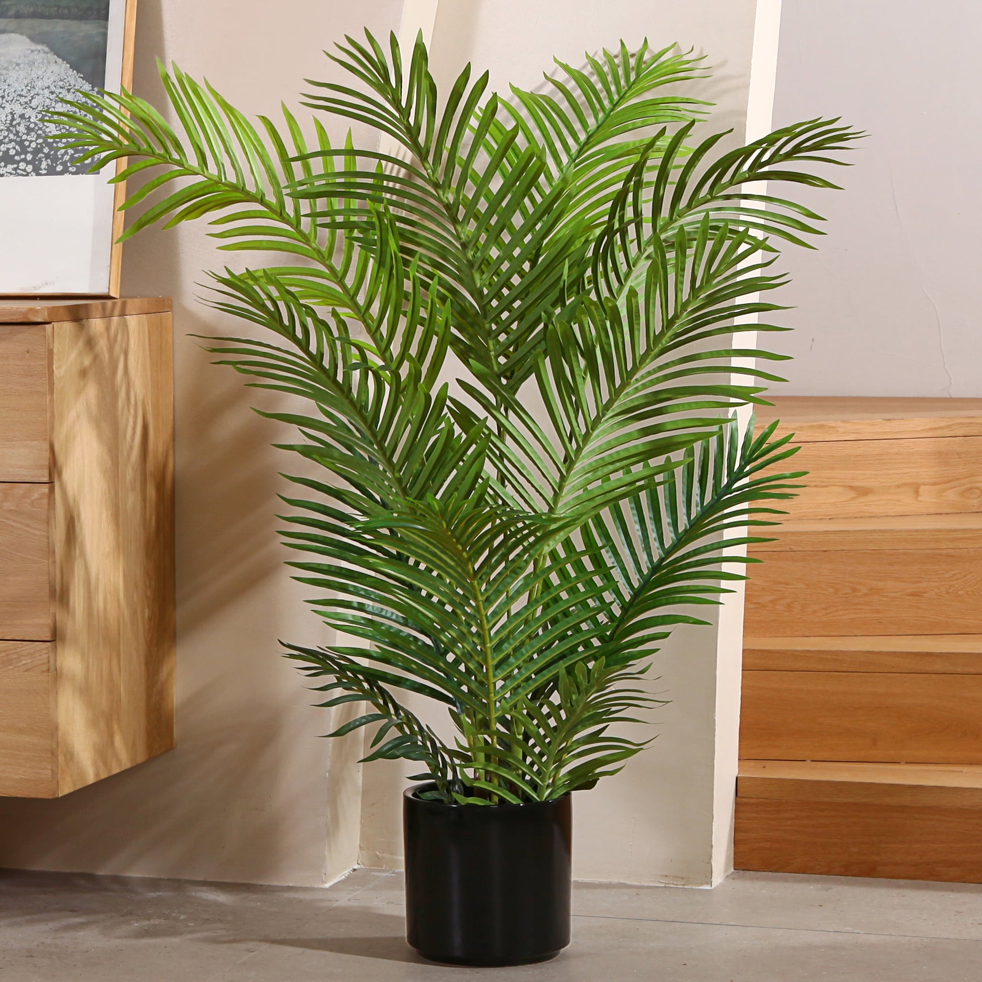fake majesty palm plant Fake Majesty Palm Plant 4 Feet Artificial Majestic Palm Faux Ravenea R – DR.Planzen